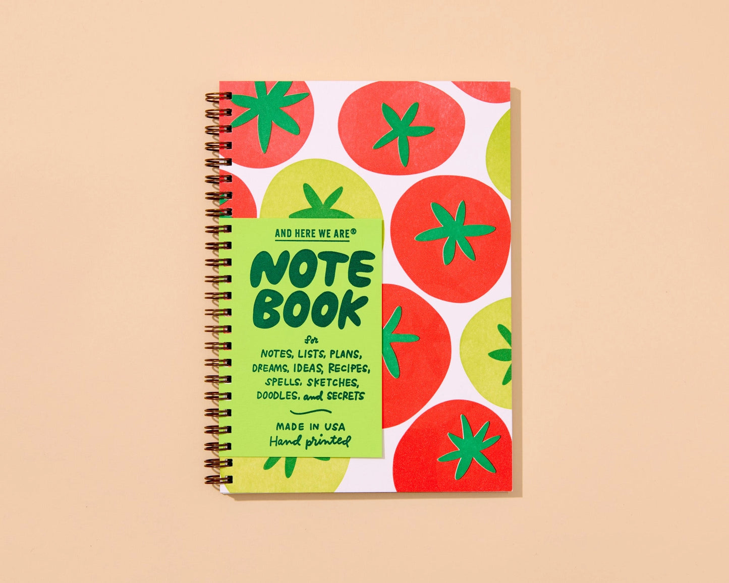 Letterpress A5 Spiral Notebook