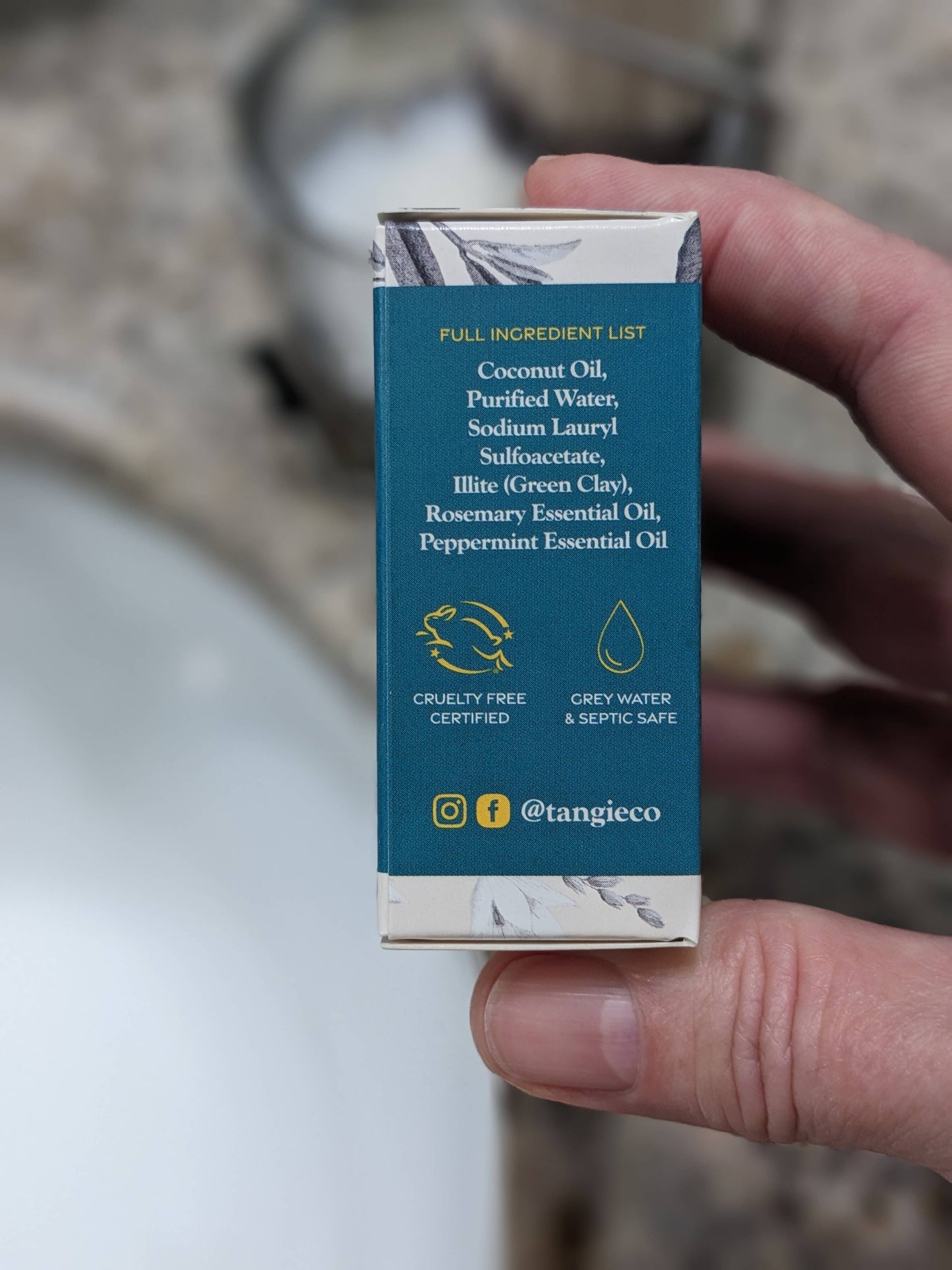 Tangie - Shave Cream Bar: Rosemary Mint