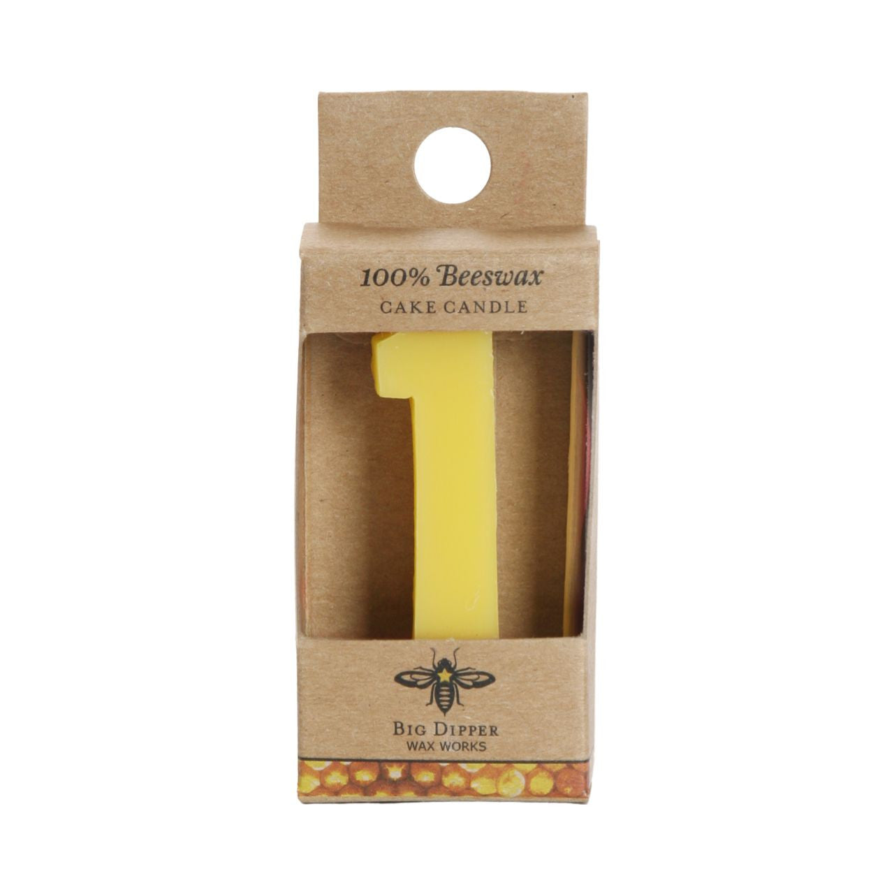 Beeswax Birthday Number Candles