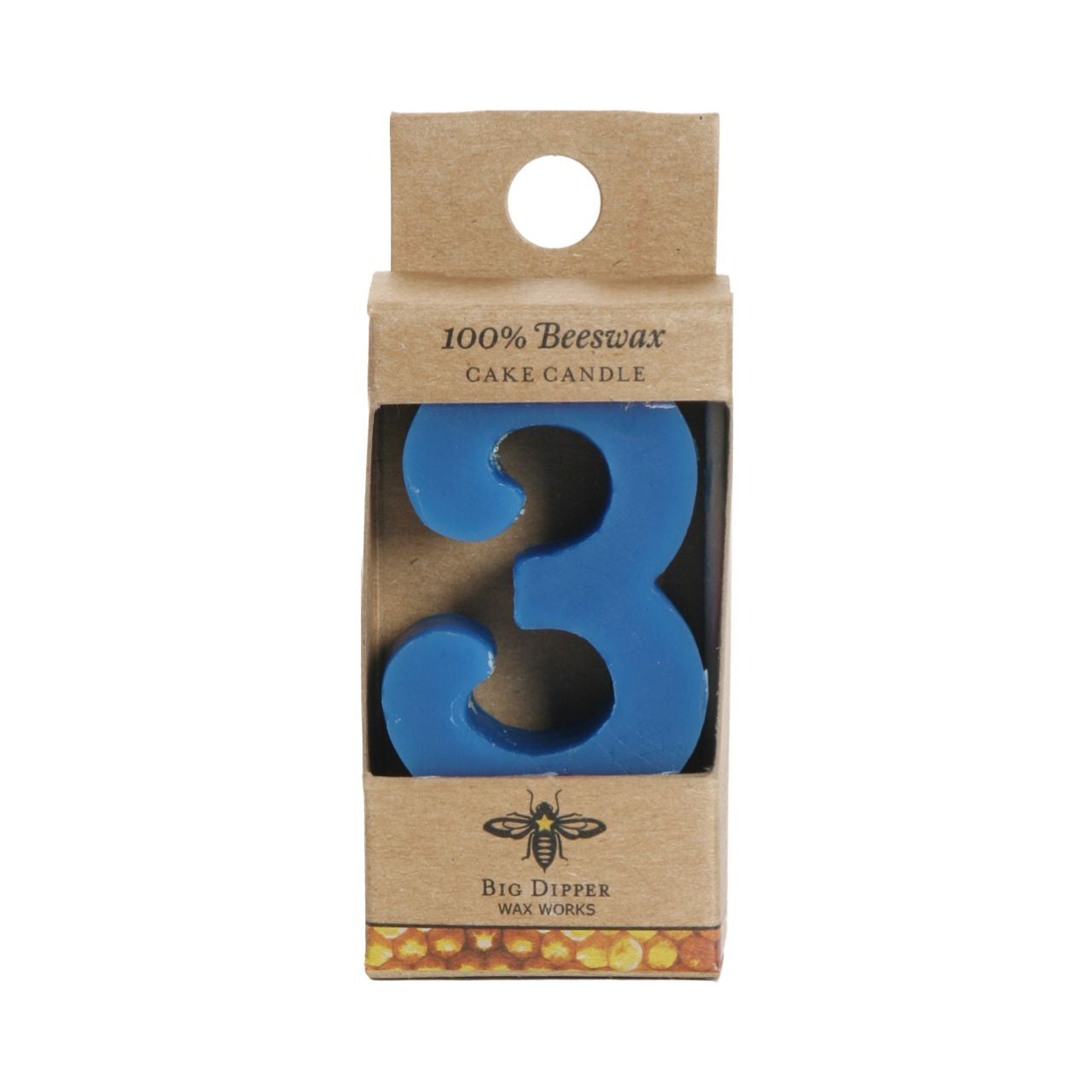 Beeswax Birthday Number Candles