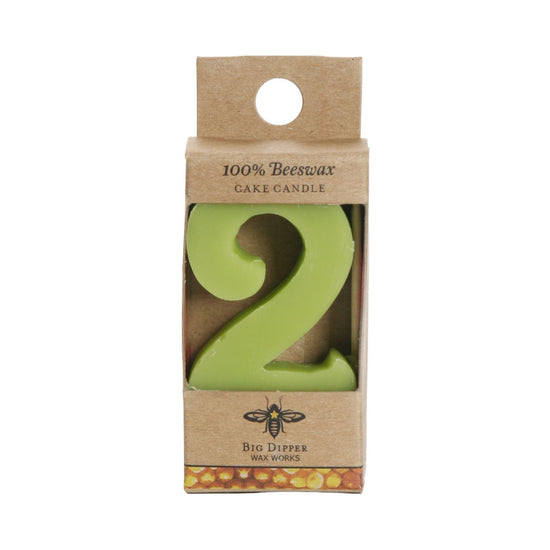 Beeswax Birthday Number Candles