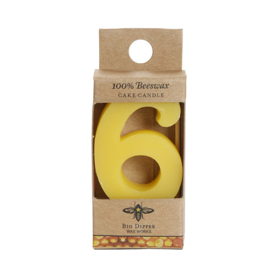 Beeswax Birthday Number Candles