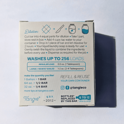 Concentrated Laundry Detergent Bar