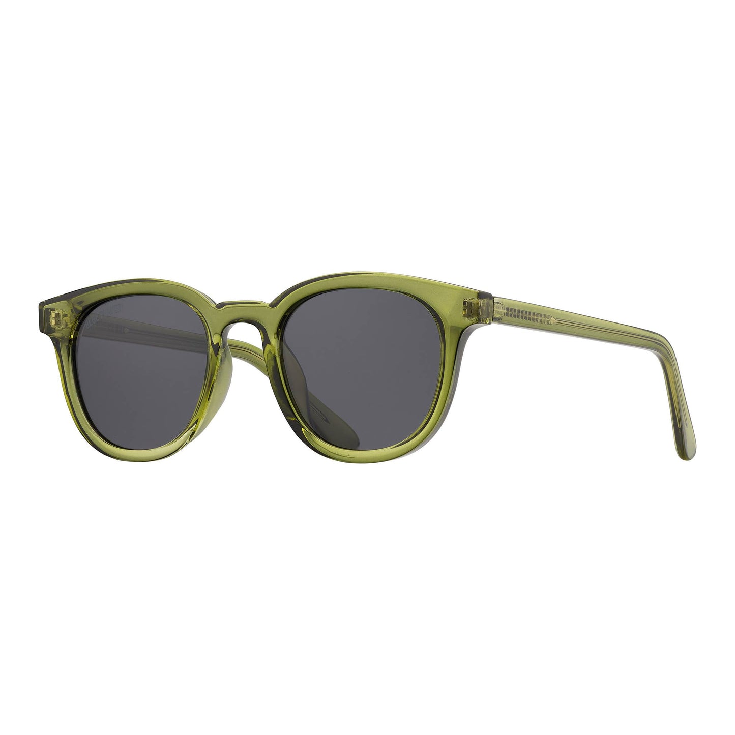 Gram Polarized Sunglasses | Crystal Olive Green / Smoke Polarized Lens