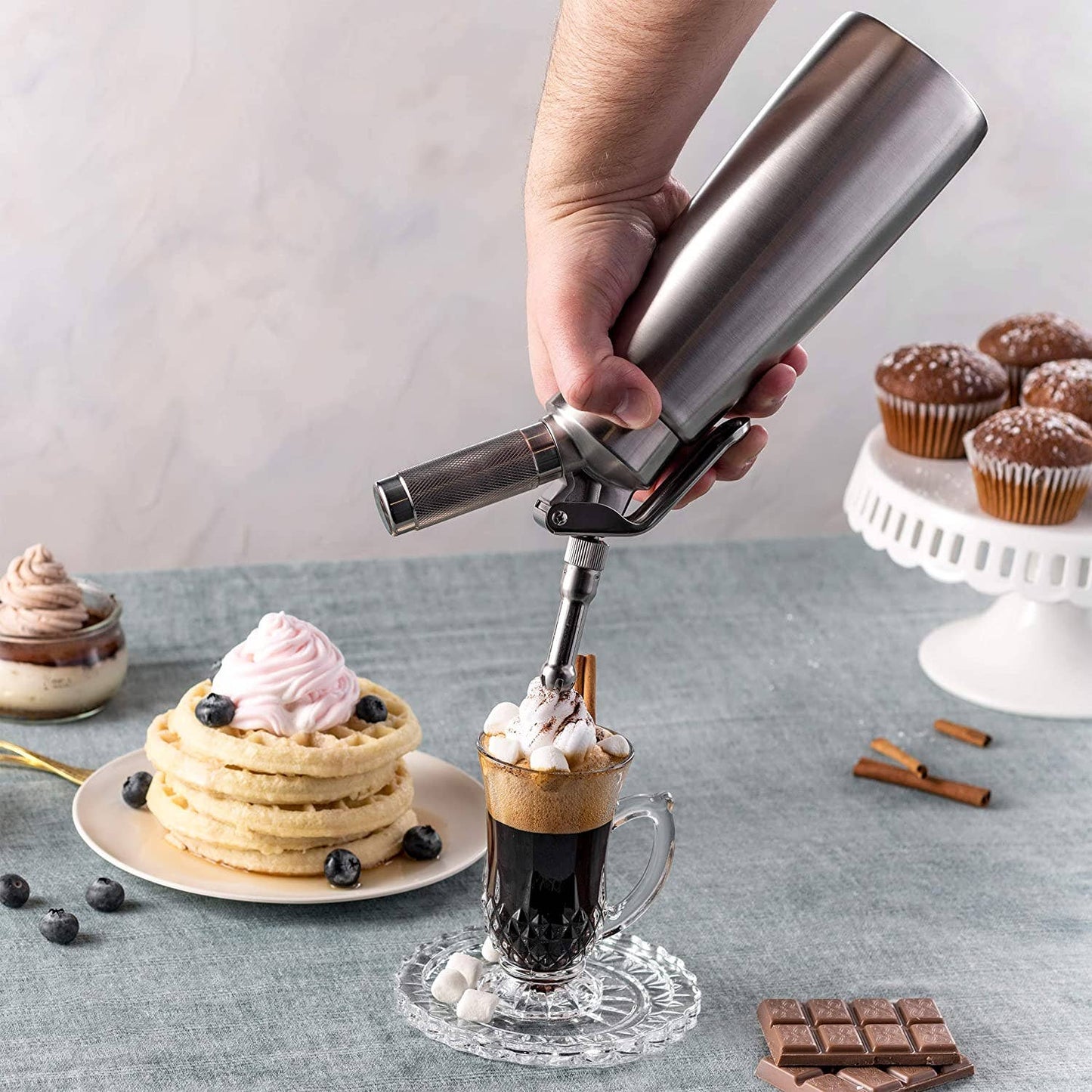 Stainless Steel Whipped Cream Dispenser