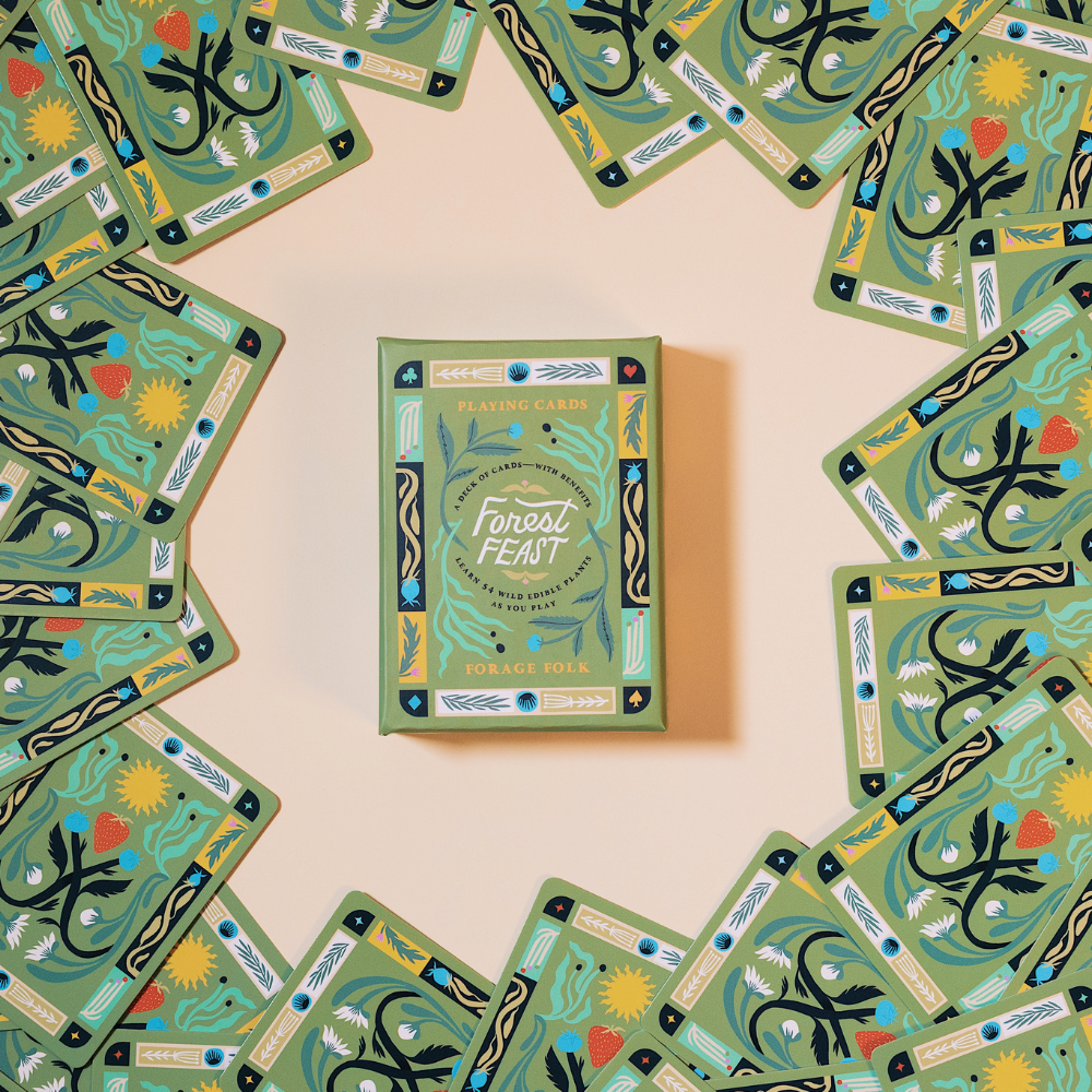 Forest Feast Edible Plant Card Deck by Forage Folk