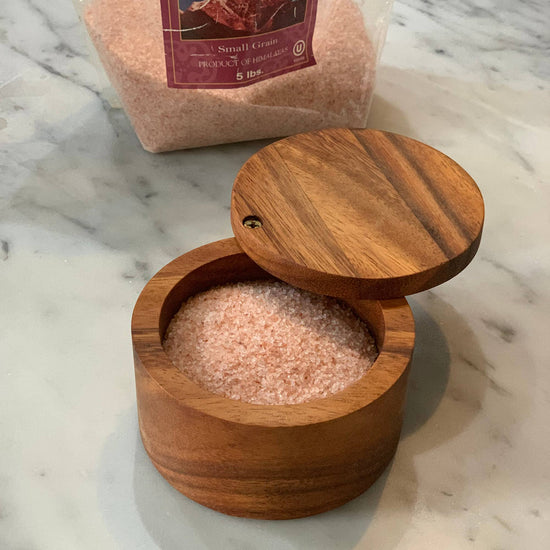Acacia Salt Cellar