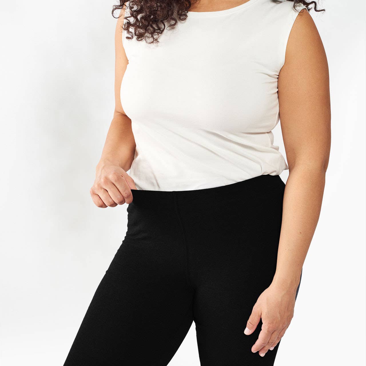 Organic Cotton Base Layer Ankle Leggings | L