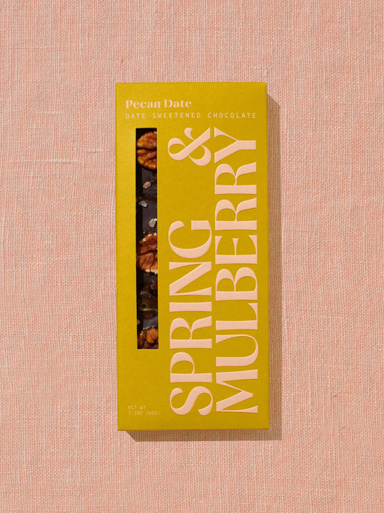 Date-Sweetened Dark Chocolate | Embellished Collection by Spring & Mulberry