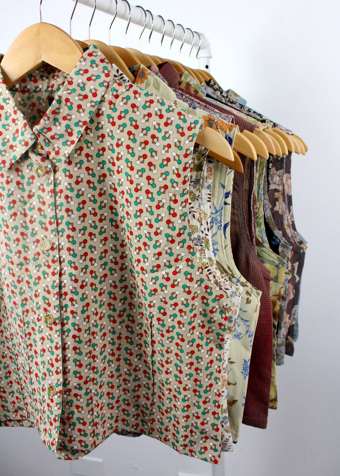Reworked Vintage Sleeveless Button Up