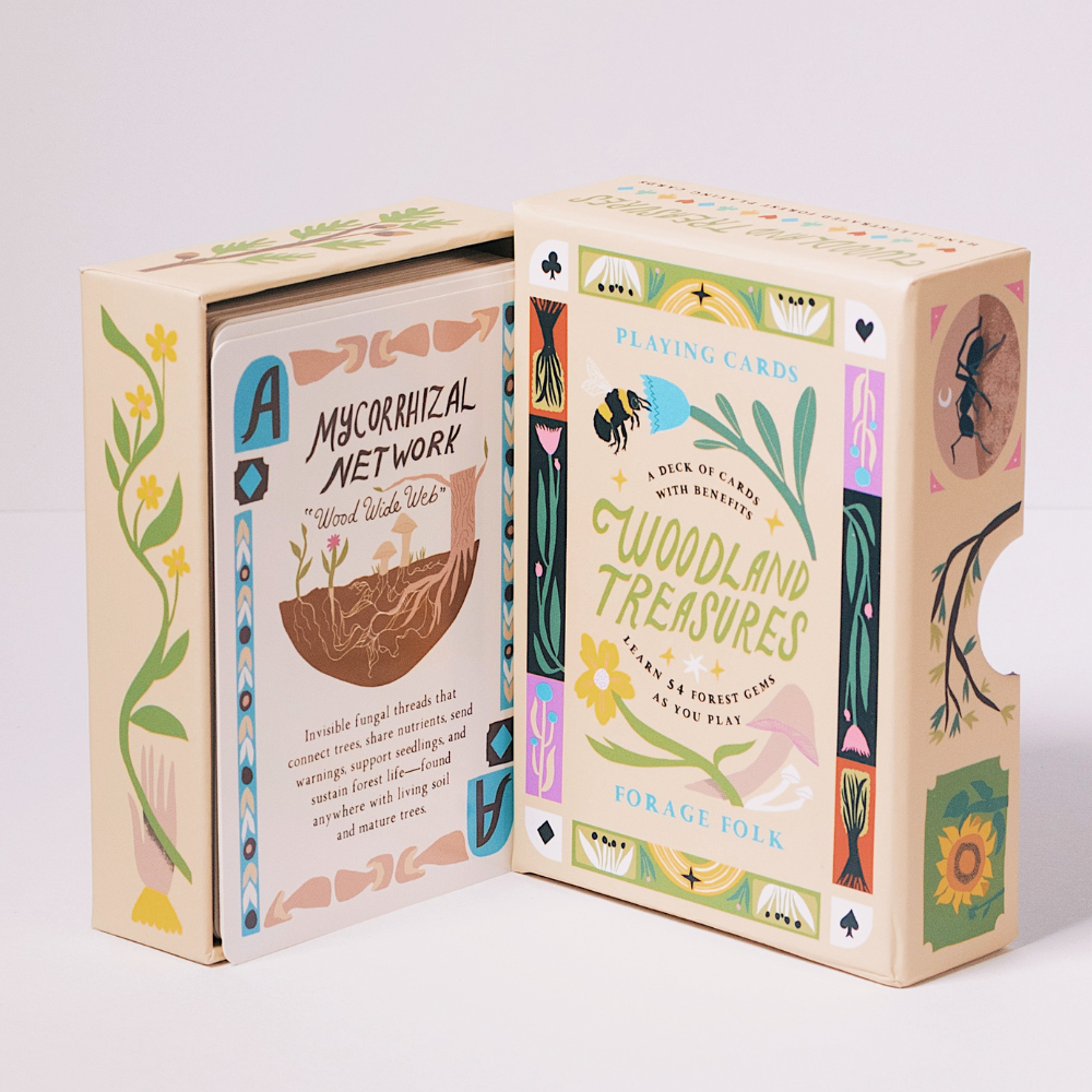 Woodland Treasures Forest Plant Playing Cards by Forage Folk
