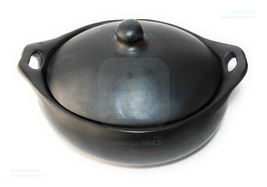 Handcrafted Unglazed  Oval Clay Roaster | 3.5 Liter