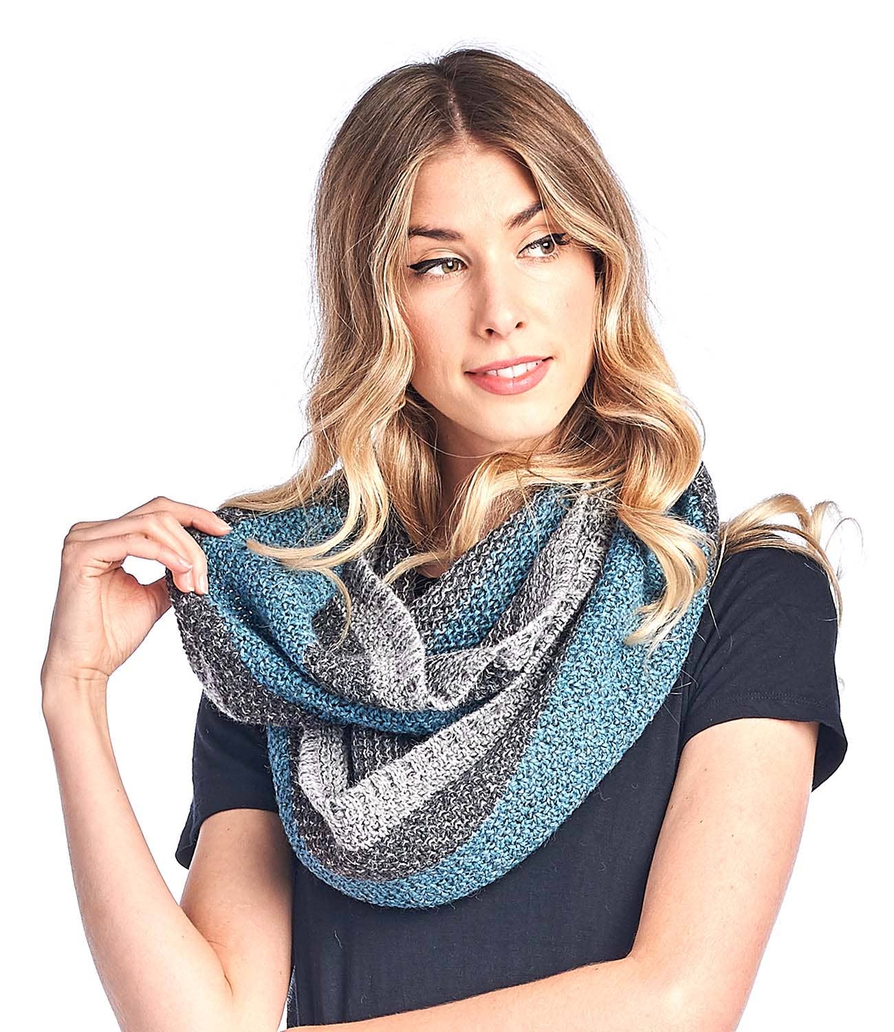 Alpaca Infinity Scarf | Teal Carrera