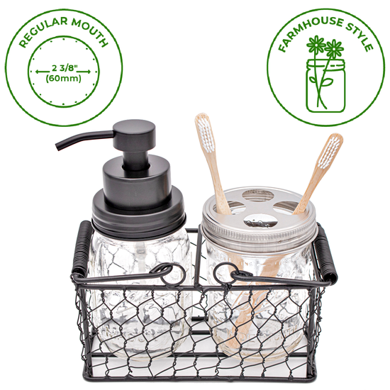 Foaming Soap Pump Regular Mouth: Satin