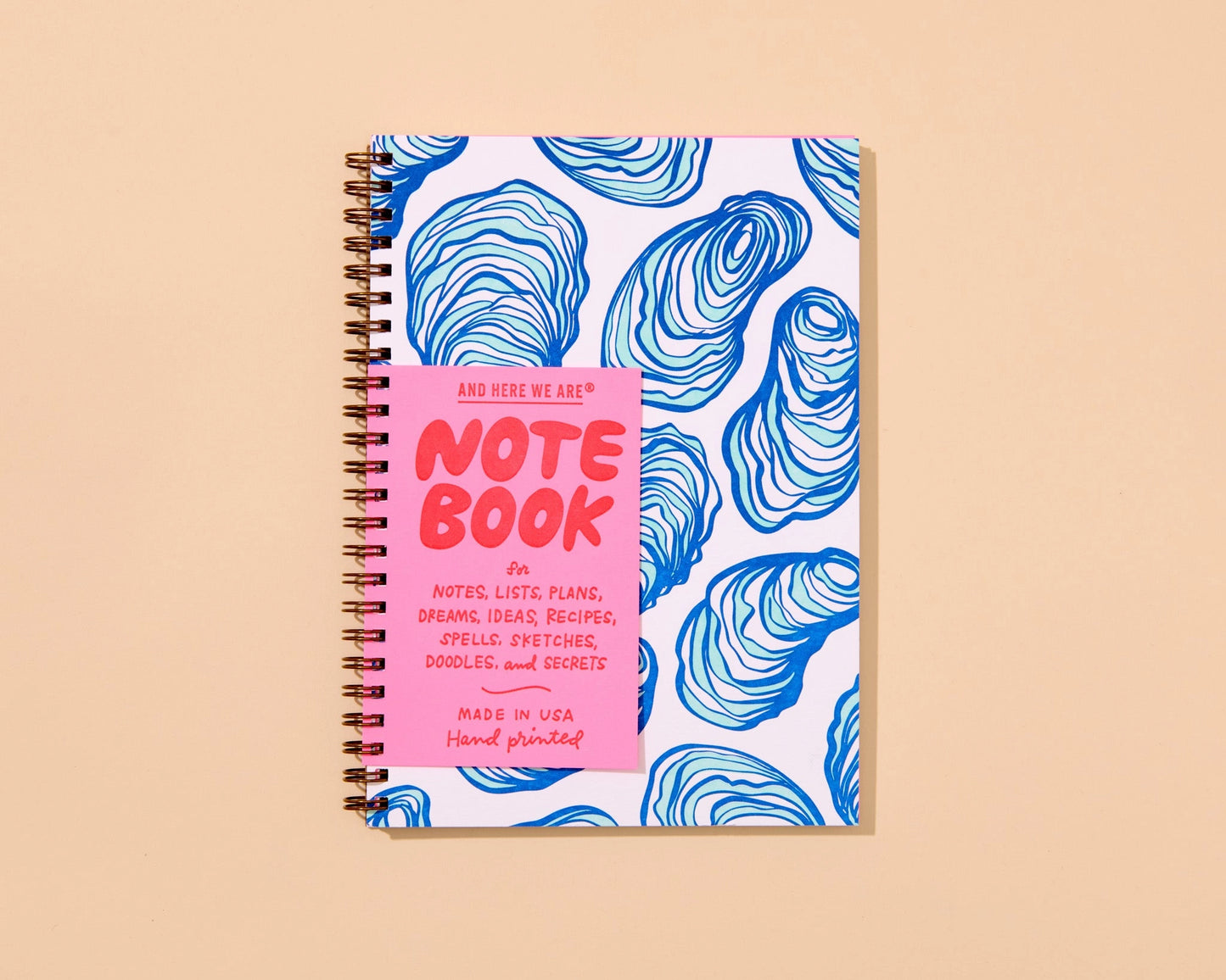 Letterpress A5 Spiral Notebook