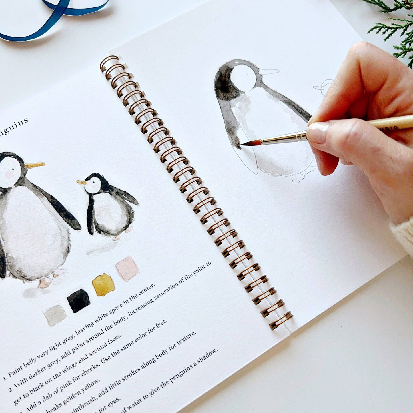 Watercolor Workbook: Winter