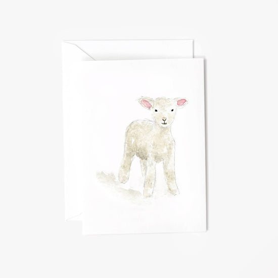 Lamb mini notecard