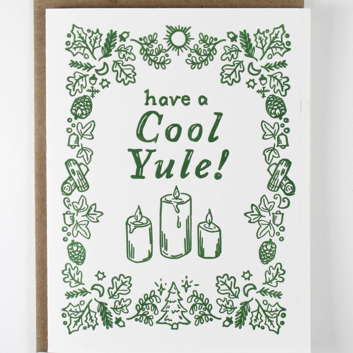 Cool Yule Letterpress Card
