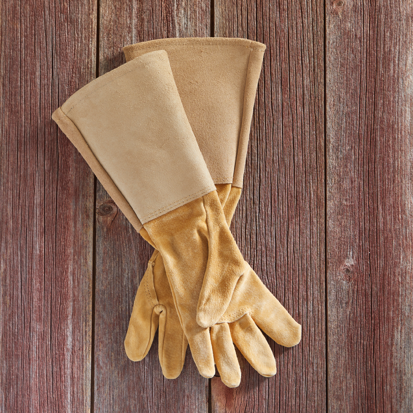 Leather Gauntlet Gloves