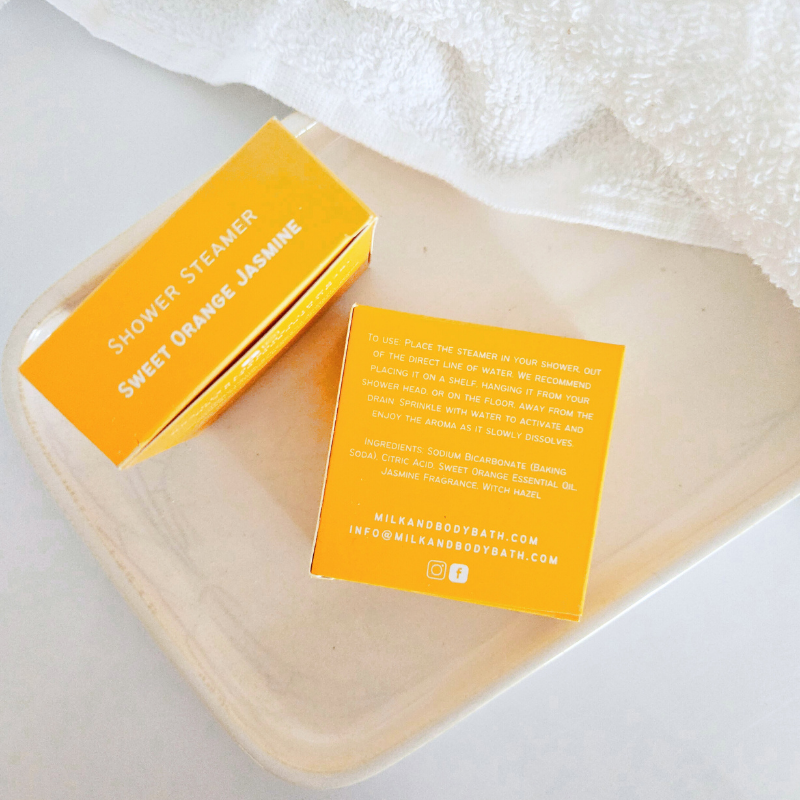 Milk + Body - Sweet Orange Jasmine | 2.5oz Mix & Match Shower Steamers