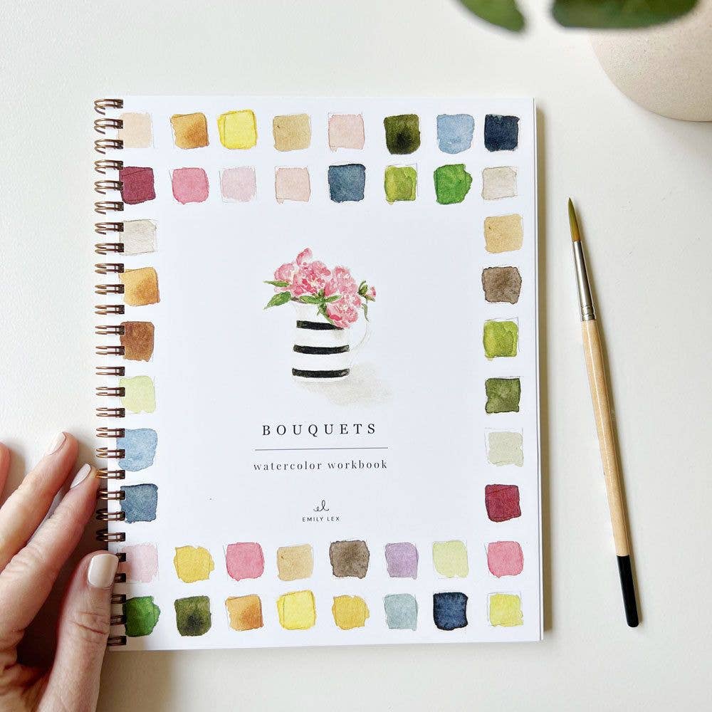 Watercolor Workbook: Bouquets