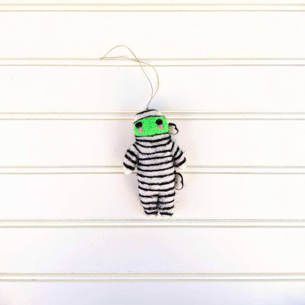 Marvin The Mummy Wool Ornament
