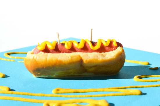 Hot Dog Candle by Glow Worm Goods