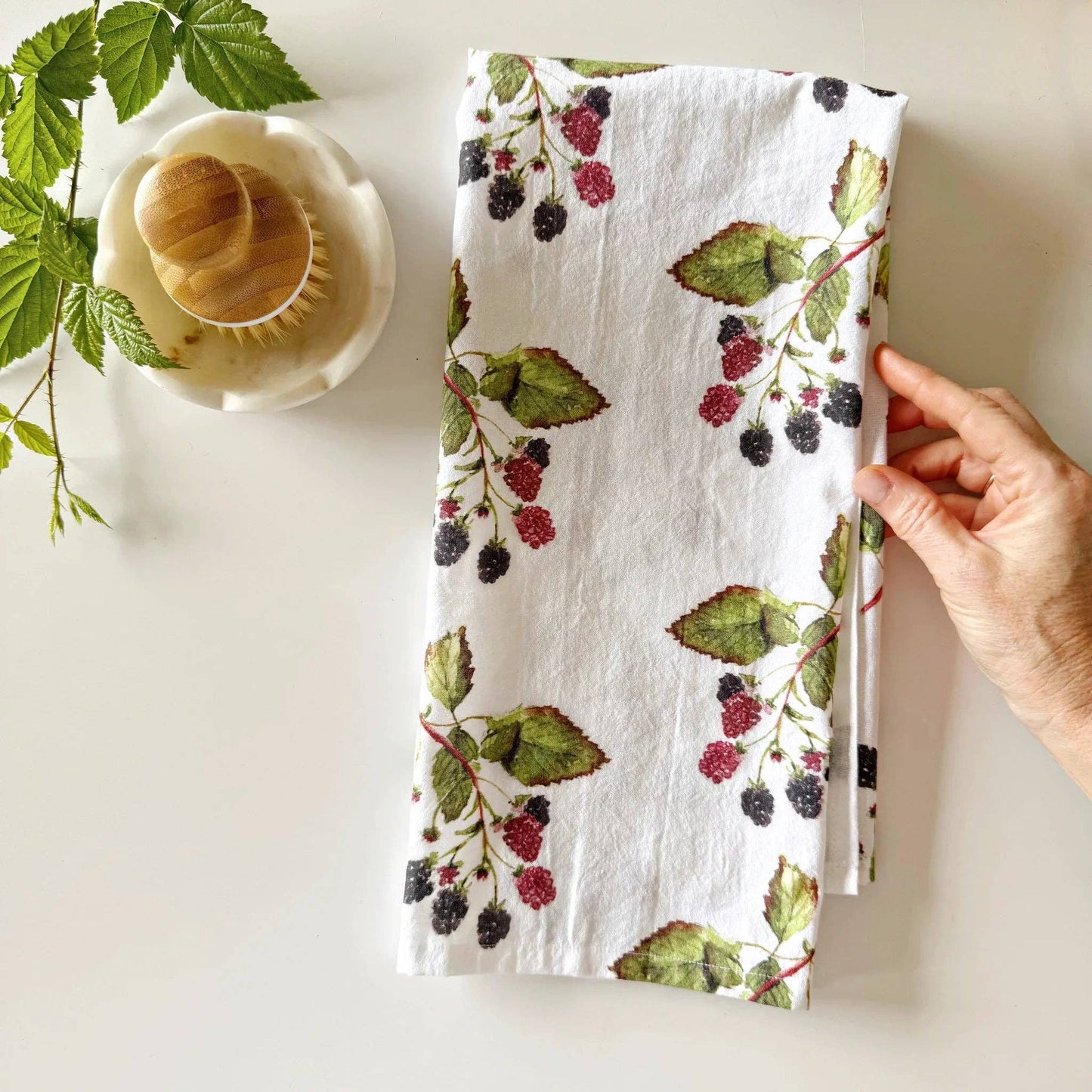 Blackberry Cotton Tea Towel
