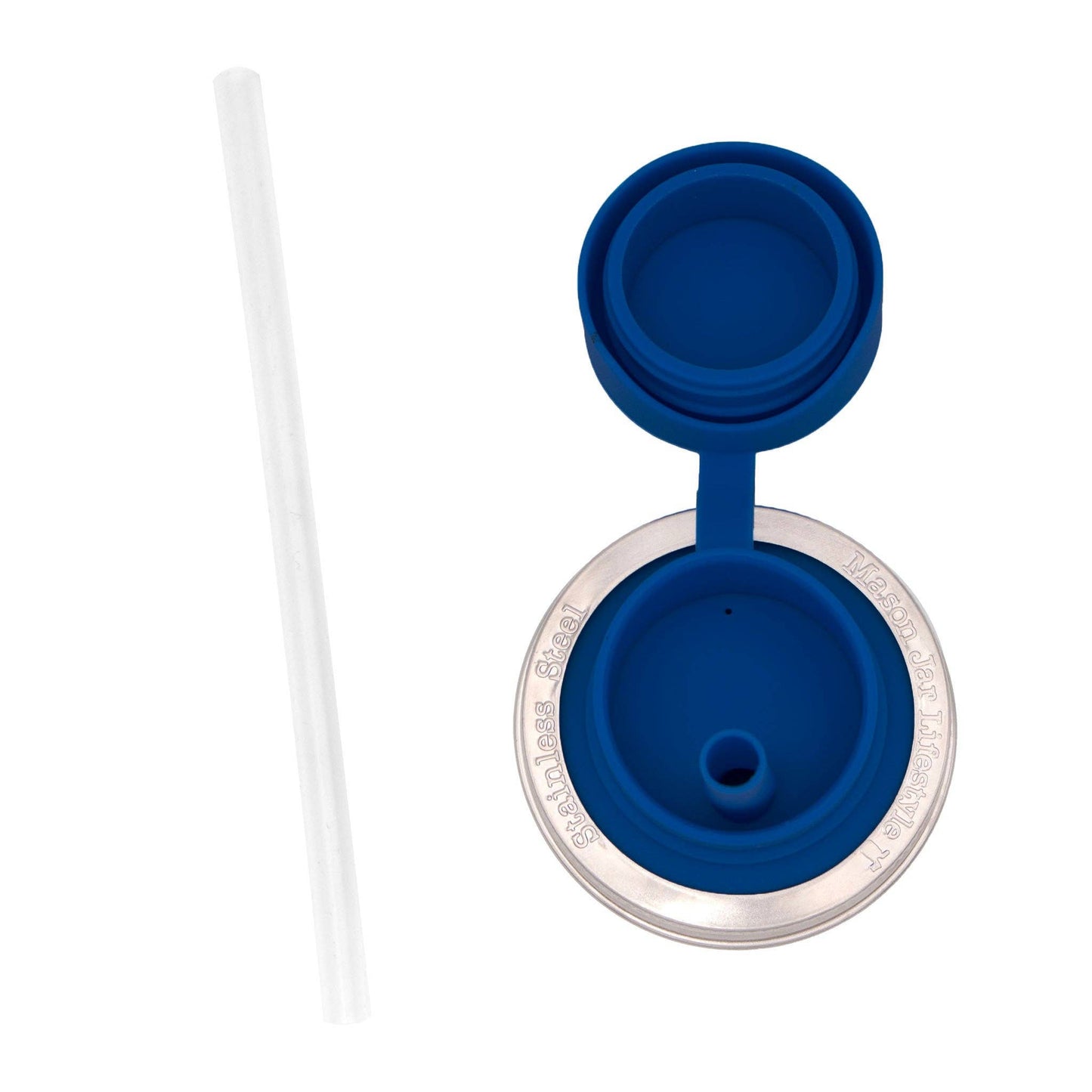 Pop-Up Sippy Straw Lids for Mason Jars | Regular Mouth