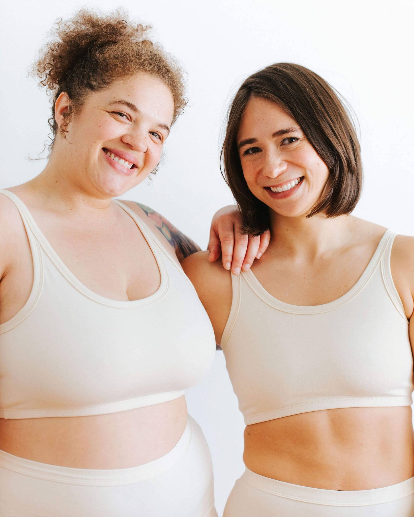 Organic Longline Bra | Chestnut
