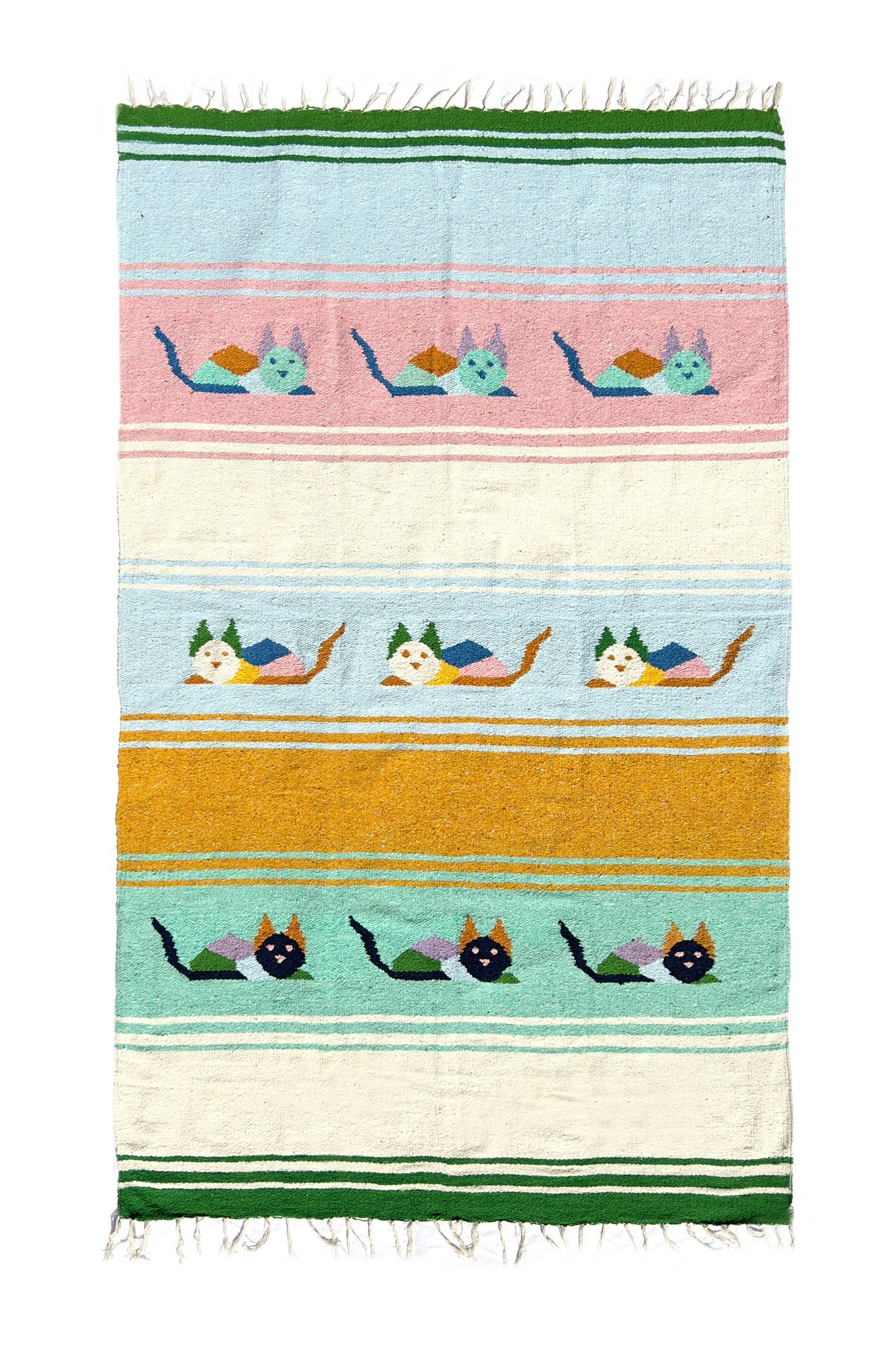 Handwoven Blanket Roll with Strap