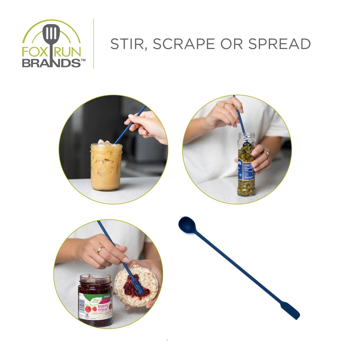 Dual Sided Silicone Jar Scraper