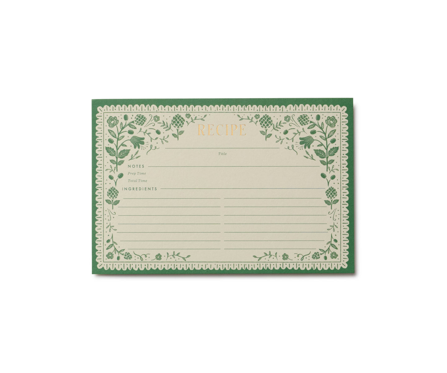 Artichoke Recipe Cards Pack of 12