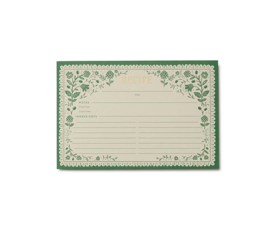 Artichoke Recipe Cards Pack of 12