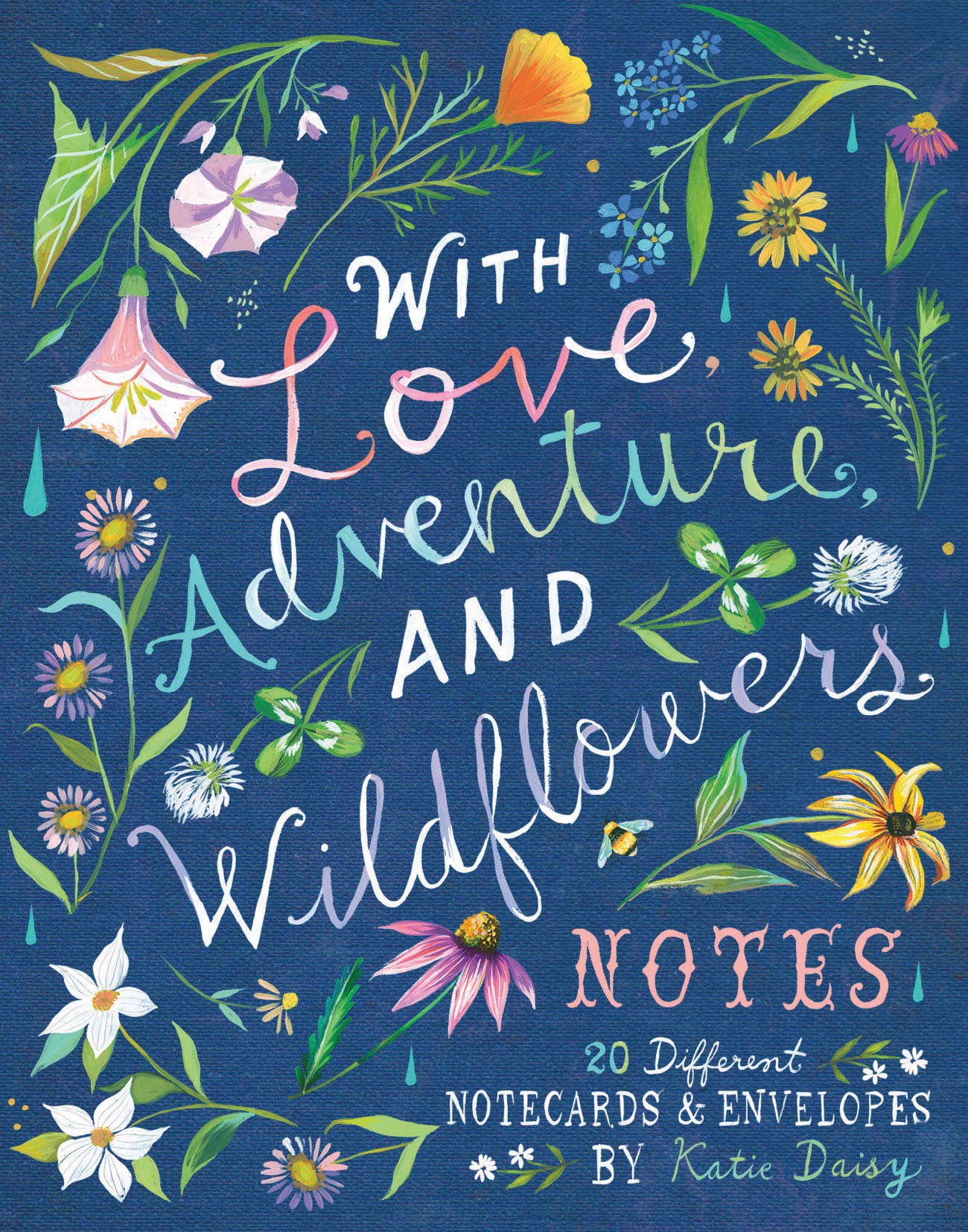With Love, Adventure, and Wildflowers Notecards
