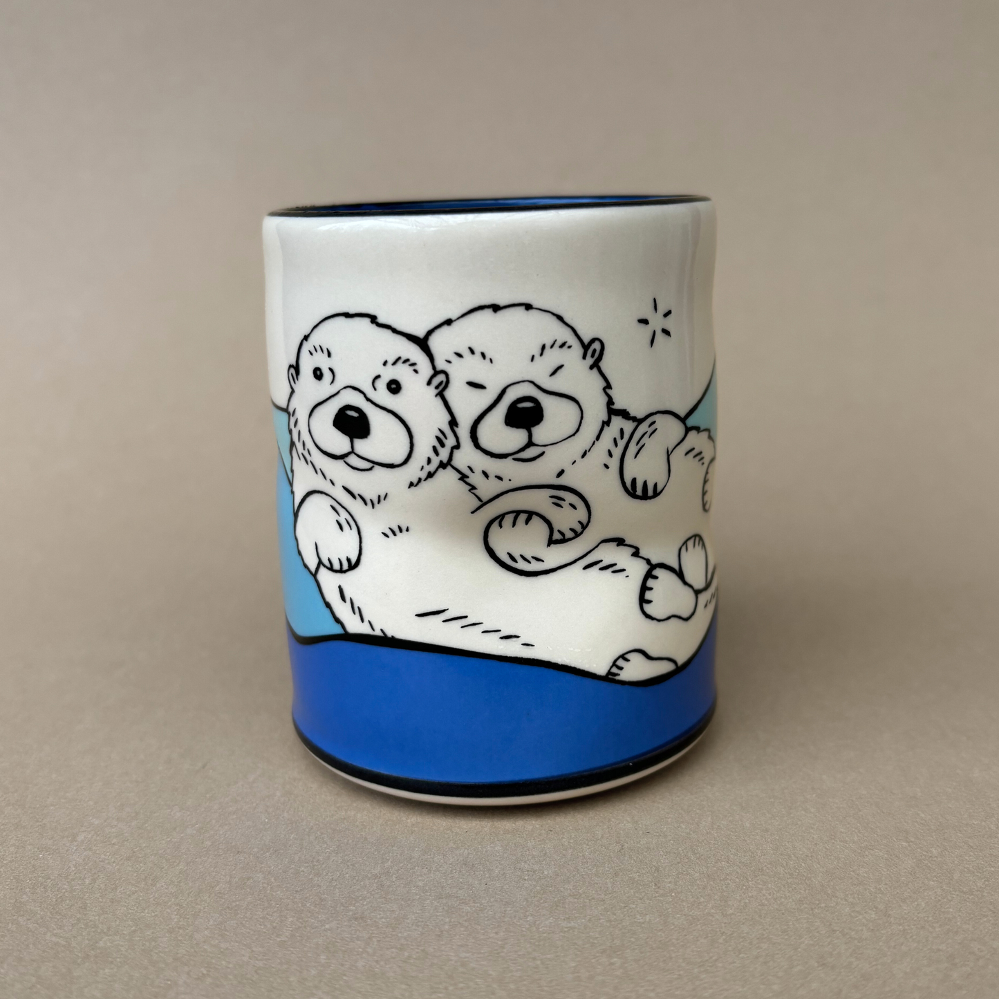Otter Ceramic Mug/Cup Large by The Bowl Maker