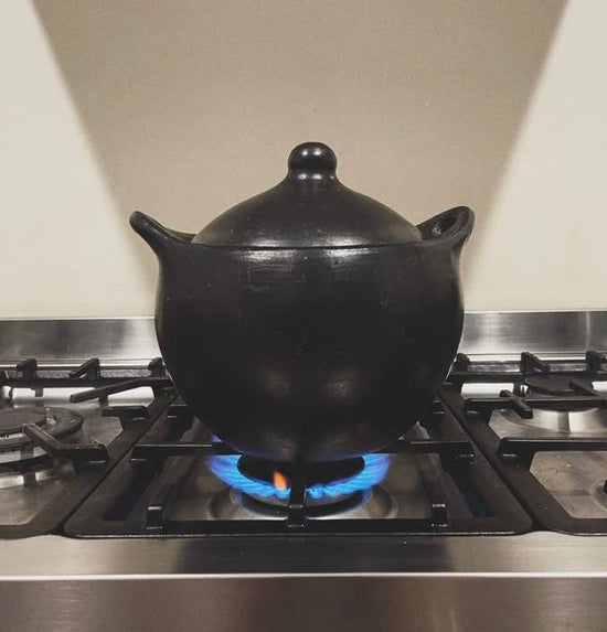 Handcrafted Unglazed Clay Soup Pot | 5 Liter