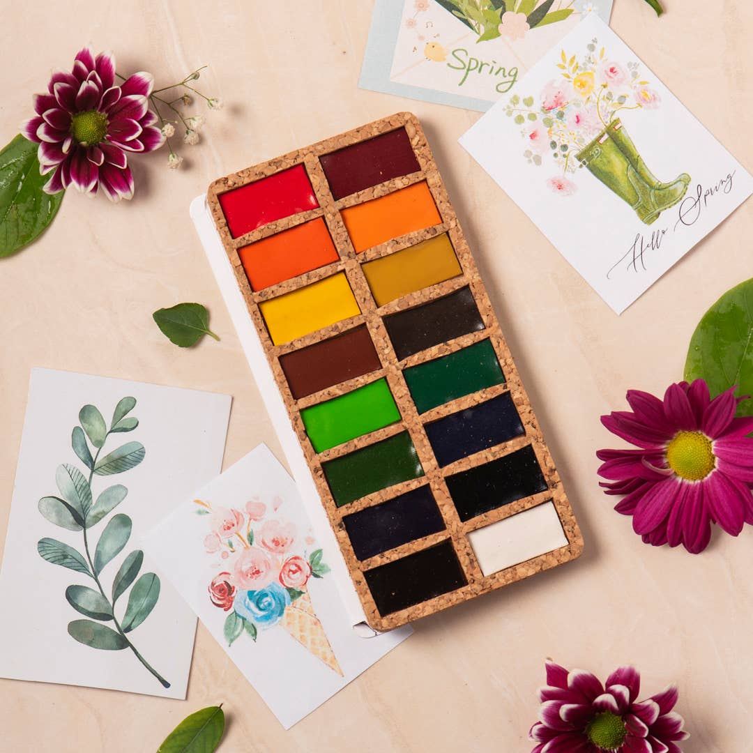 Cork Watercolor Palette