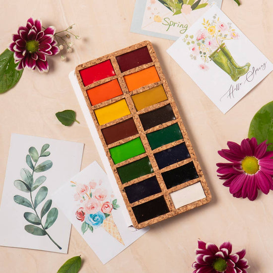 Cork Watercolor Palette