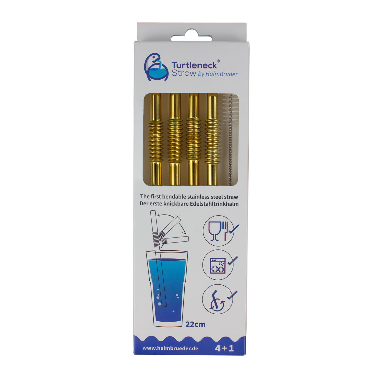 Bendable Stainless Steel Drinking Straws | Set Of 4