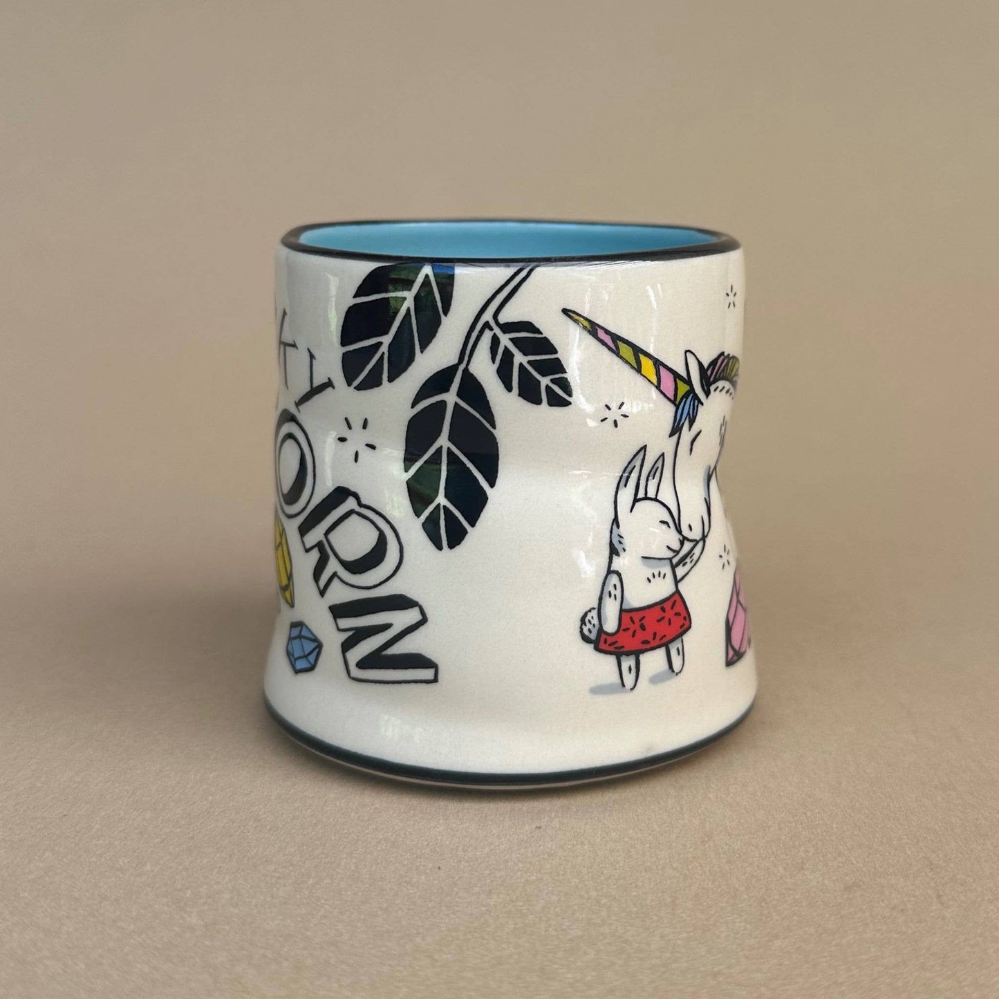 Lucky Unicorn Cup Ceramic Mug/Cup Medium by The Bowl Maker