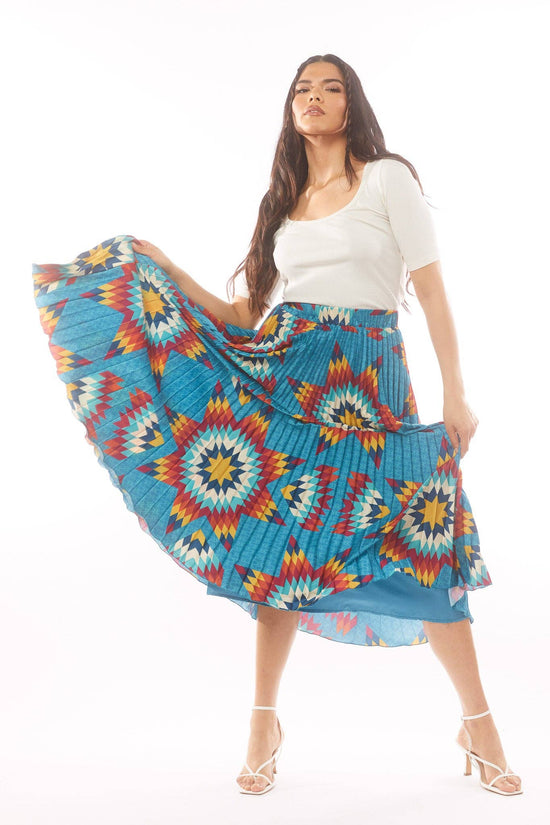 Pleated Midi Skirt XL