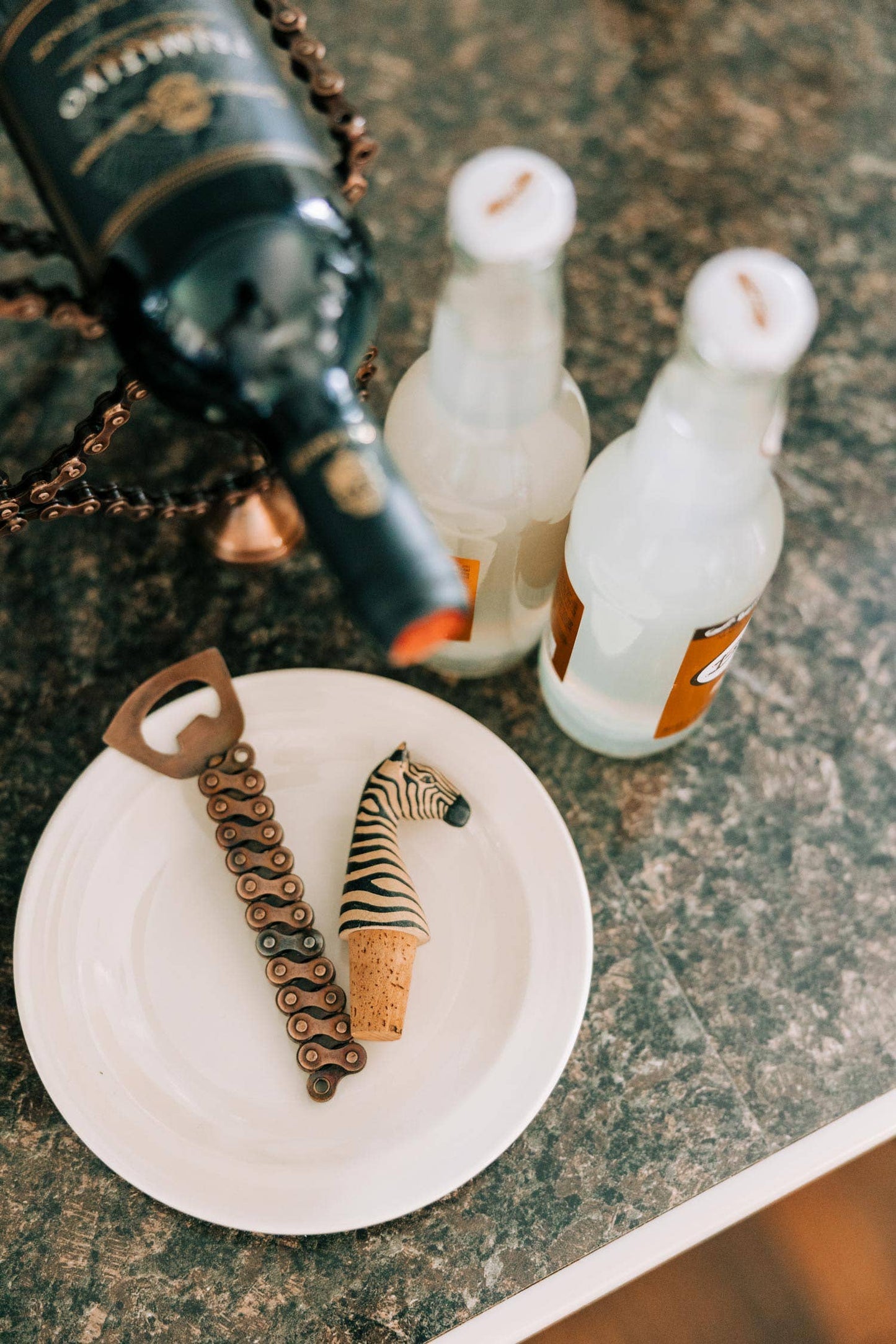 Zebra Bottle Topper