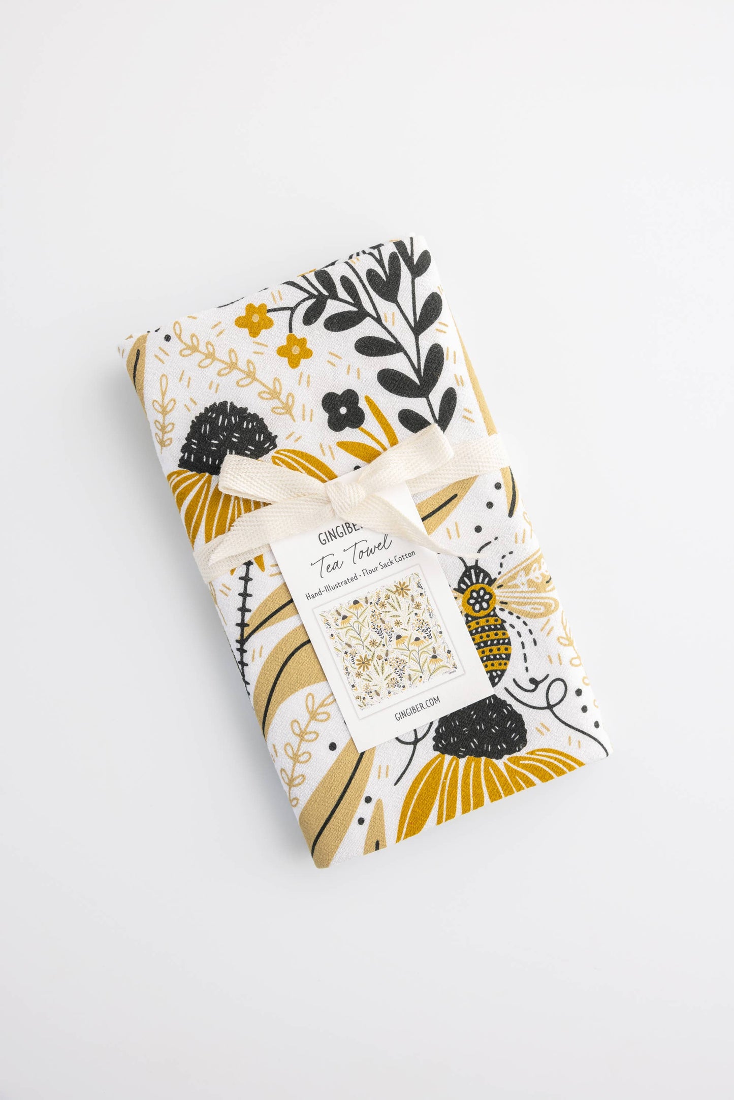 Bee Garden Tea Towel