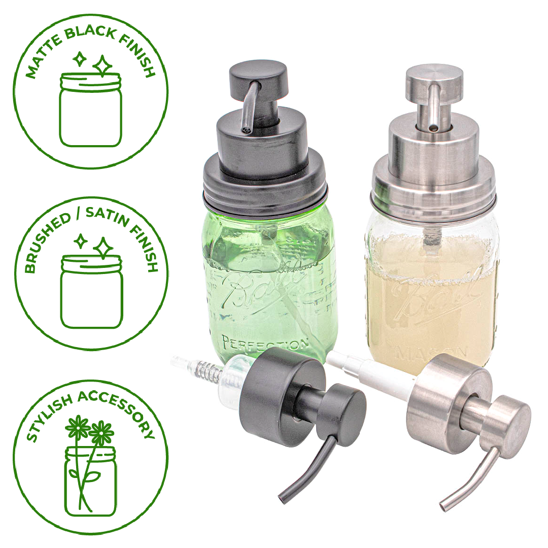 Foaming Soap Pump Regular Mouth: Satin