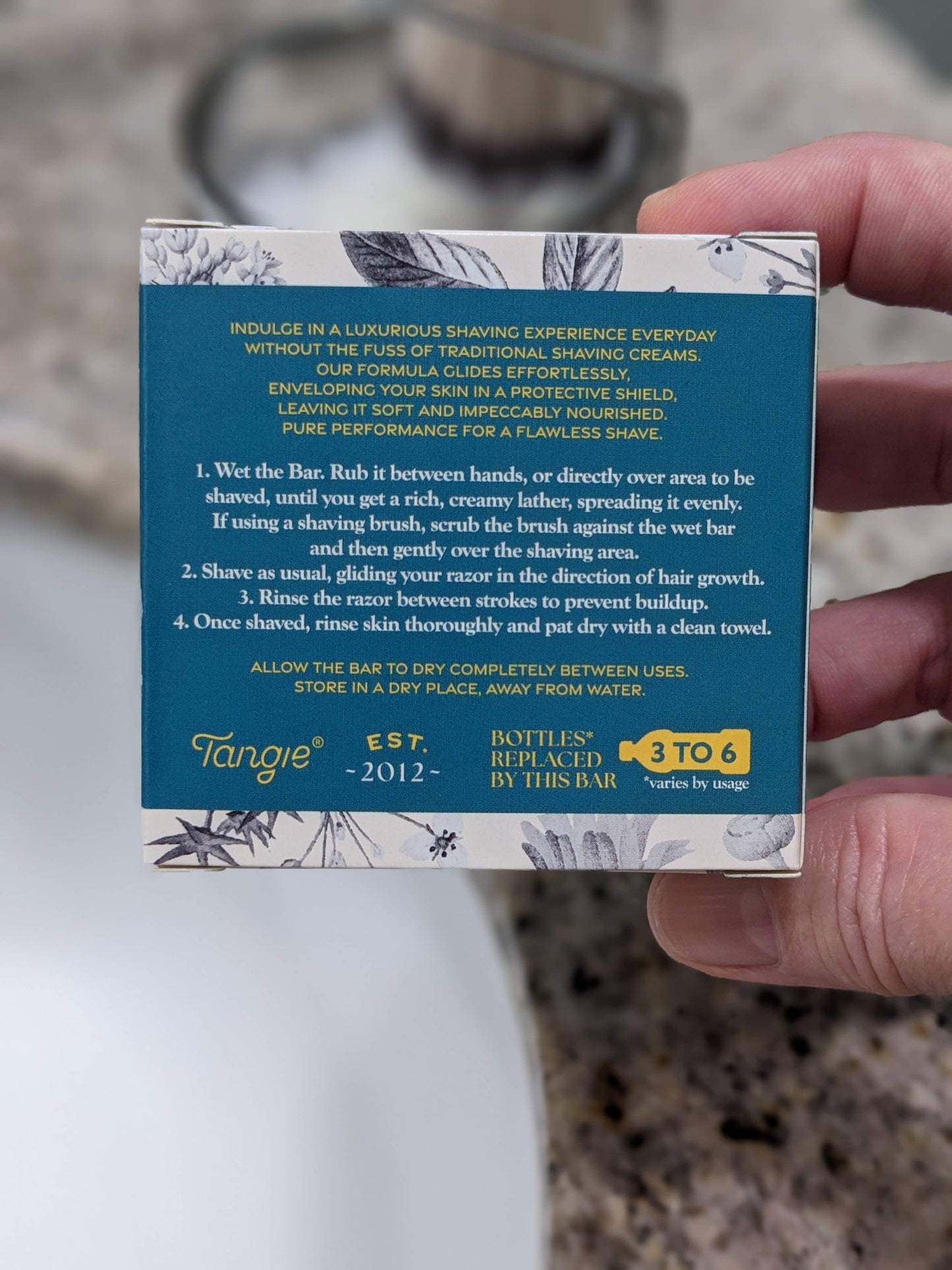 Tangie - Shave Cream Bar: Rosemary Mint