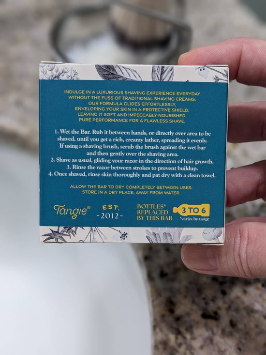Tangie - Shave Cream Bar: Rosemary Mint