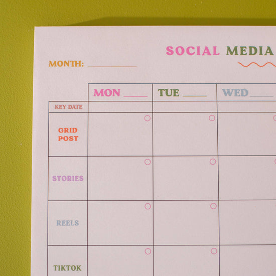 Good Tuesday - Social Media Weekly Planning Pad