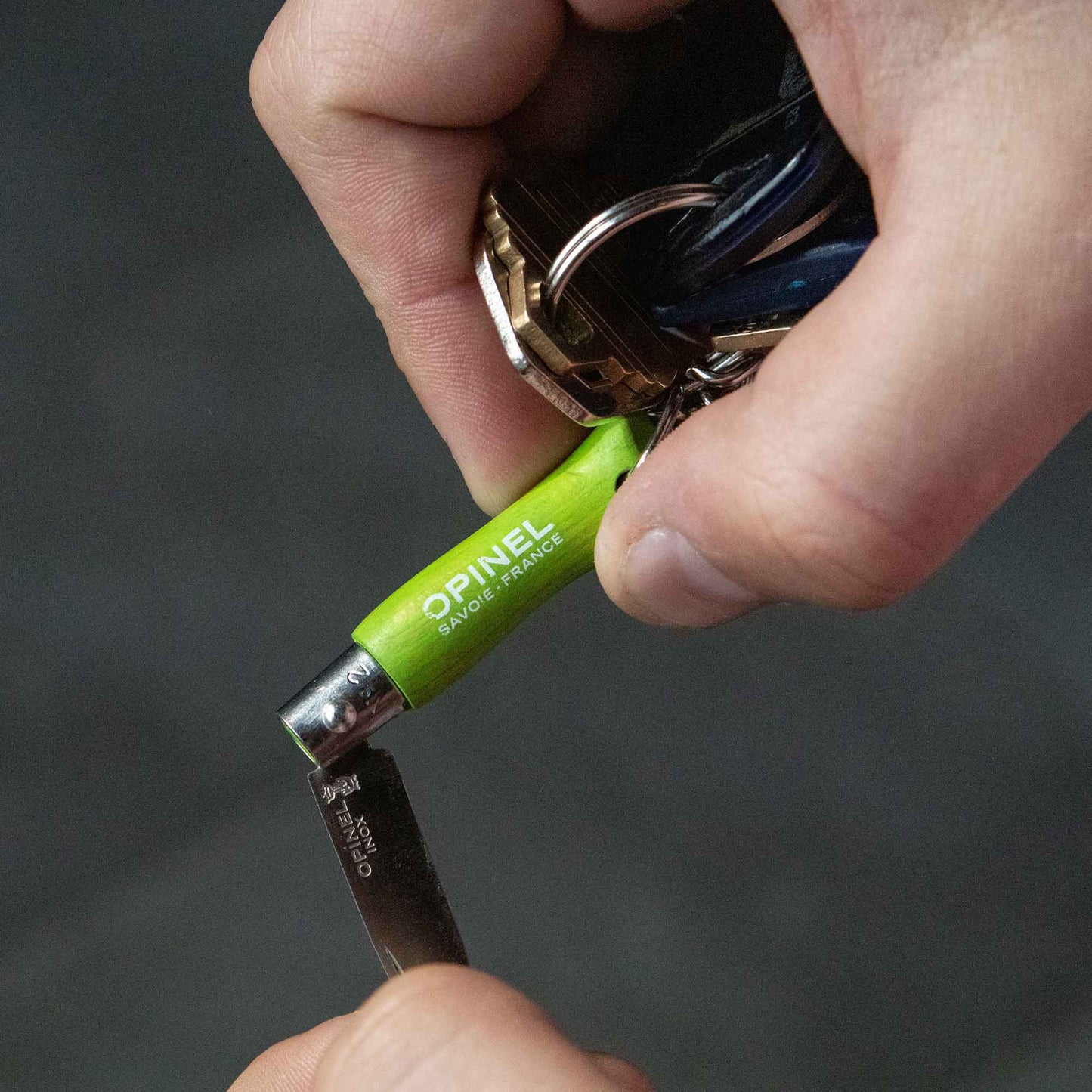 Stainless Steel Keychain Pocket Knife | No.02 by Opinel