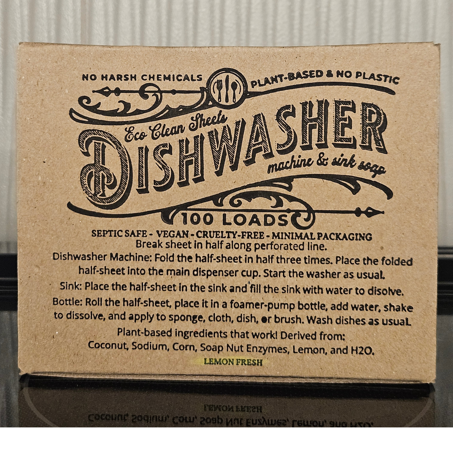 Dishwasher Sheets | 100 Load Box
